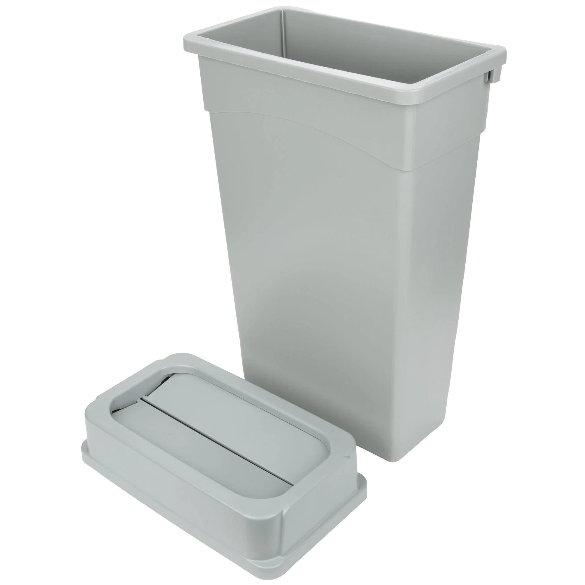 Continental Slim Wall Hugger 90 Litre Bin & Lid Grey