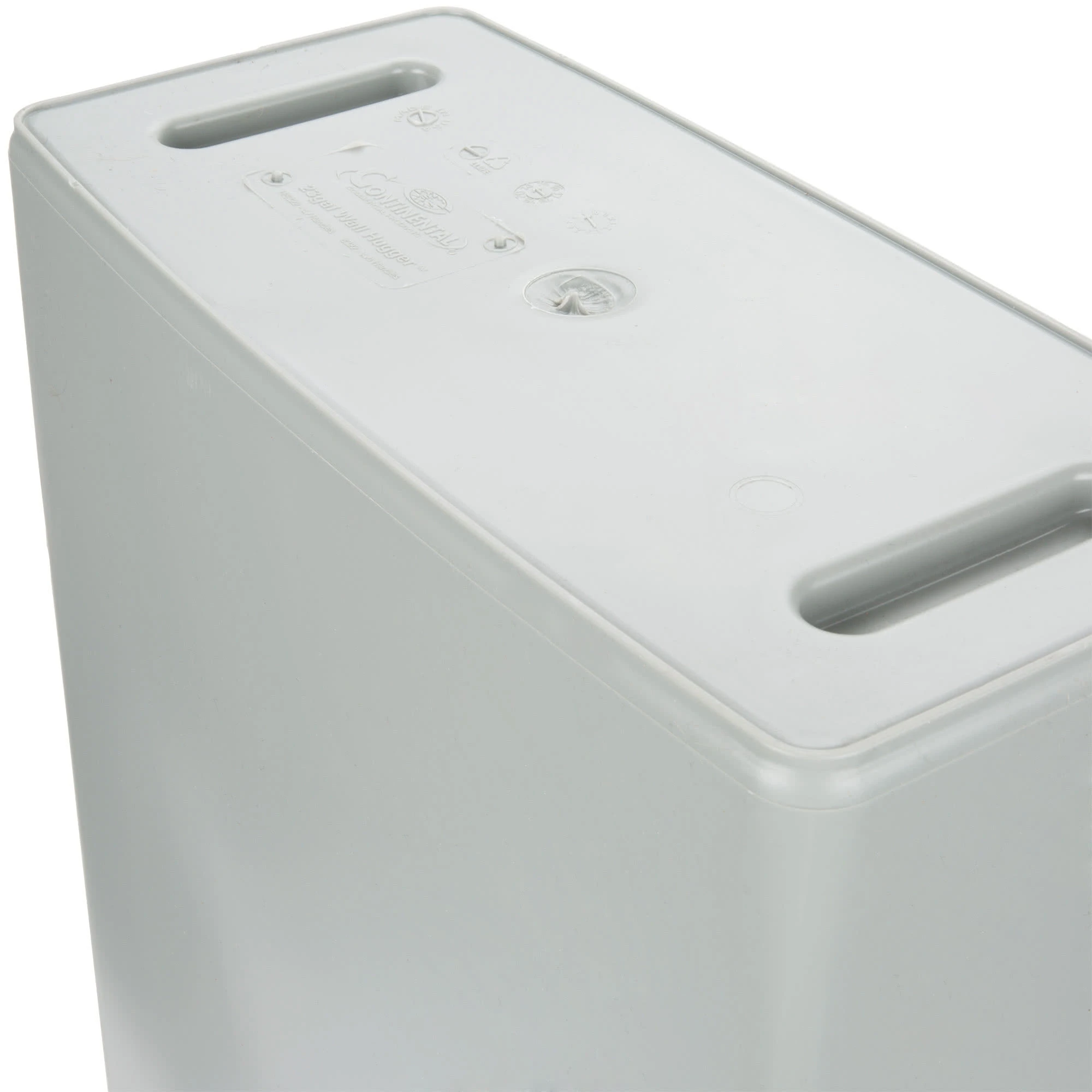 Continental Slim Wall Hugger 90 Litre Bin & Lid Grey