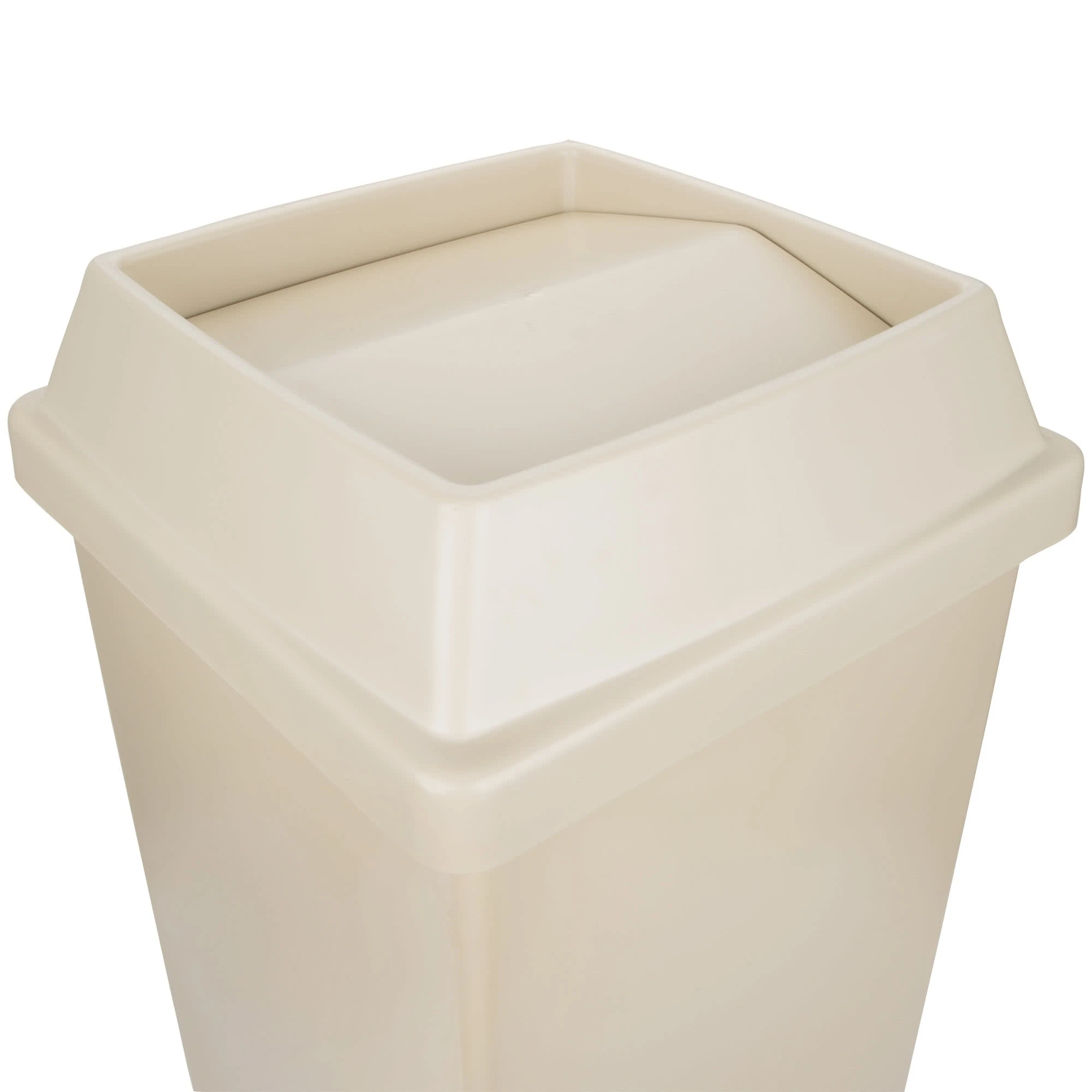 Continental Swingline Square 112 Litre Bin & Lid Beige