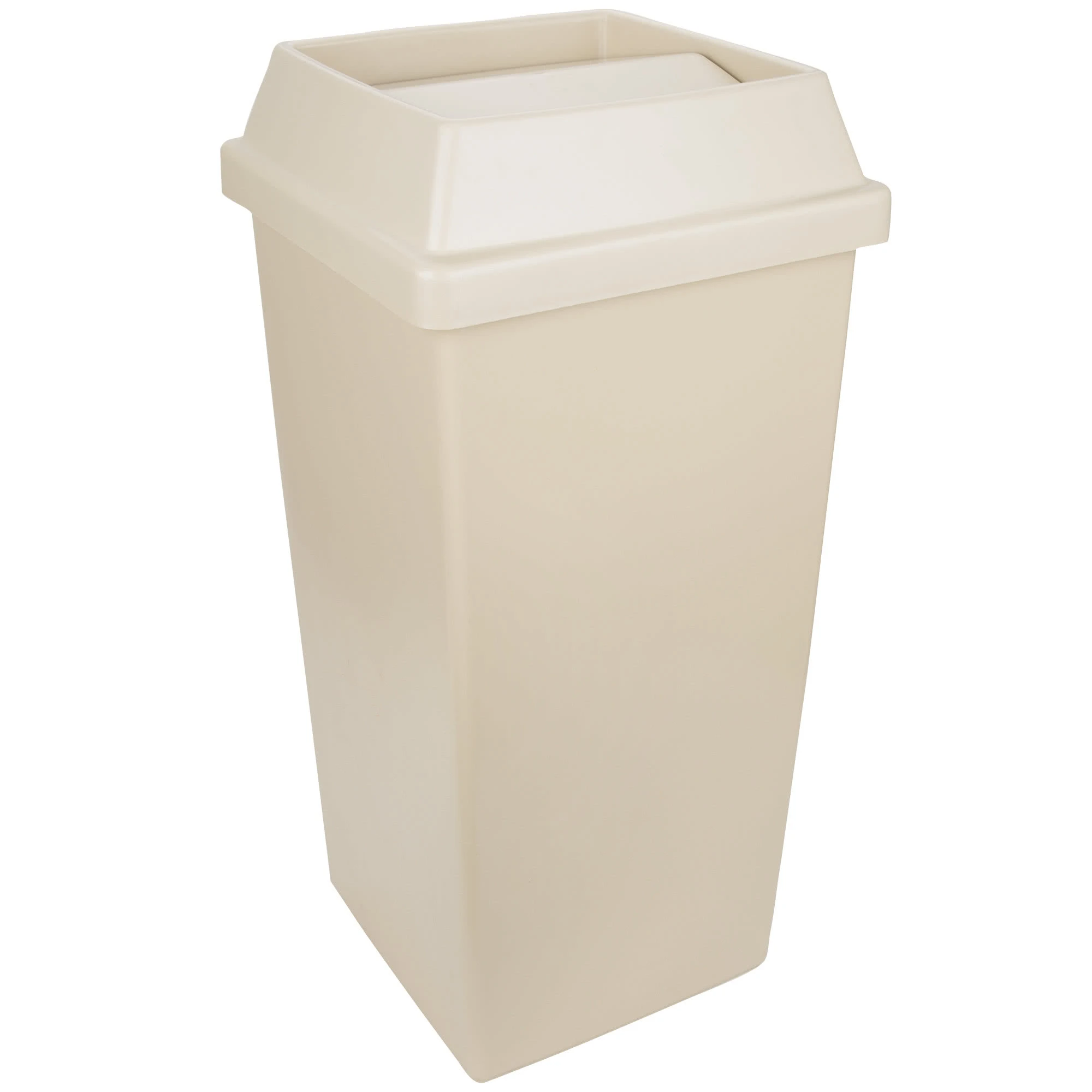 Continental Swingline Square 112 Litre Bin & Lid Beige