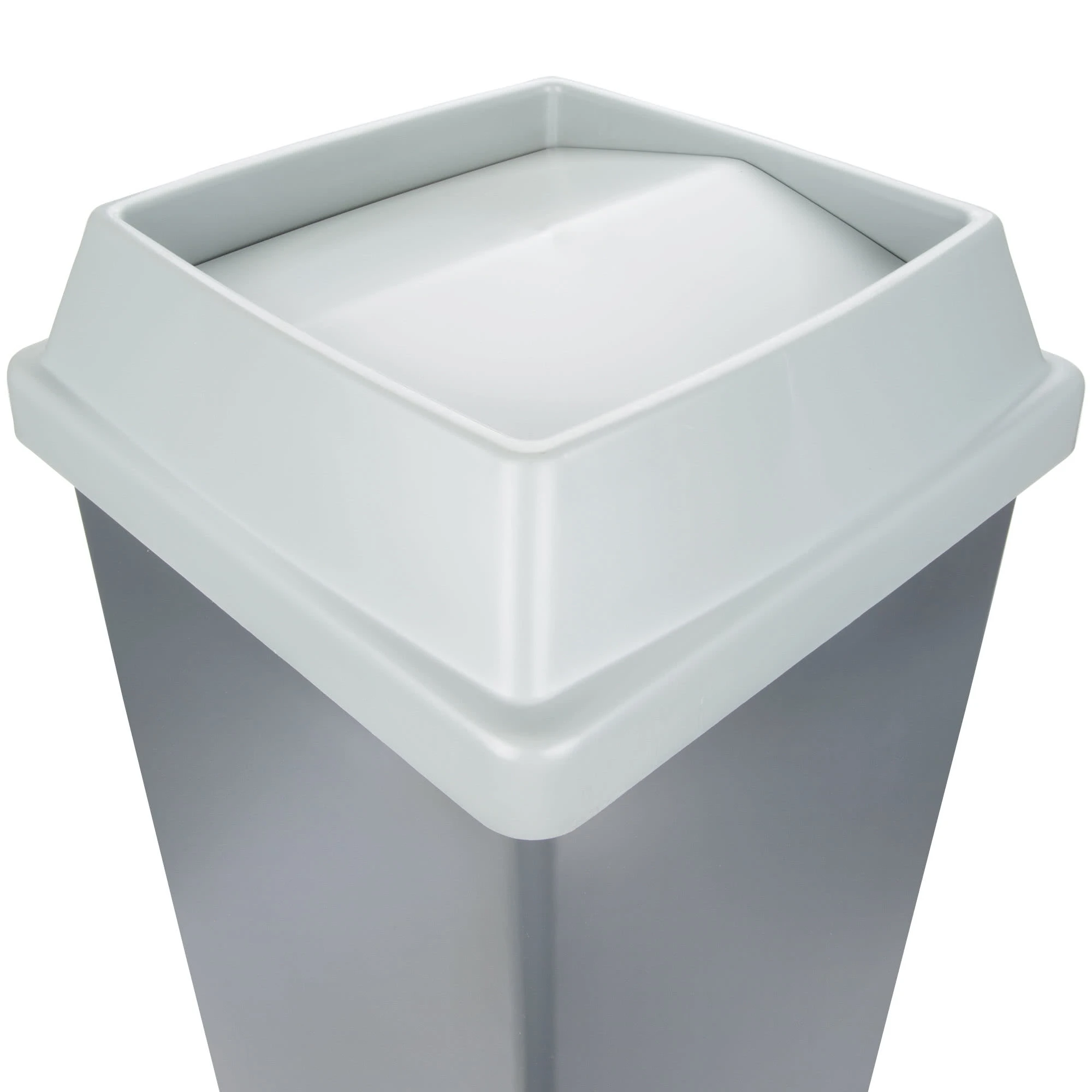 Continental Swingline Square 112 Litre Bin & Lid Grey