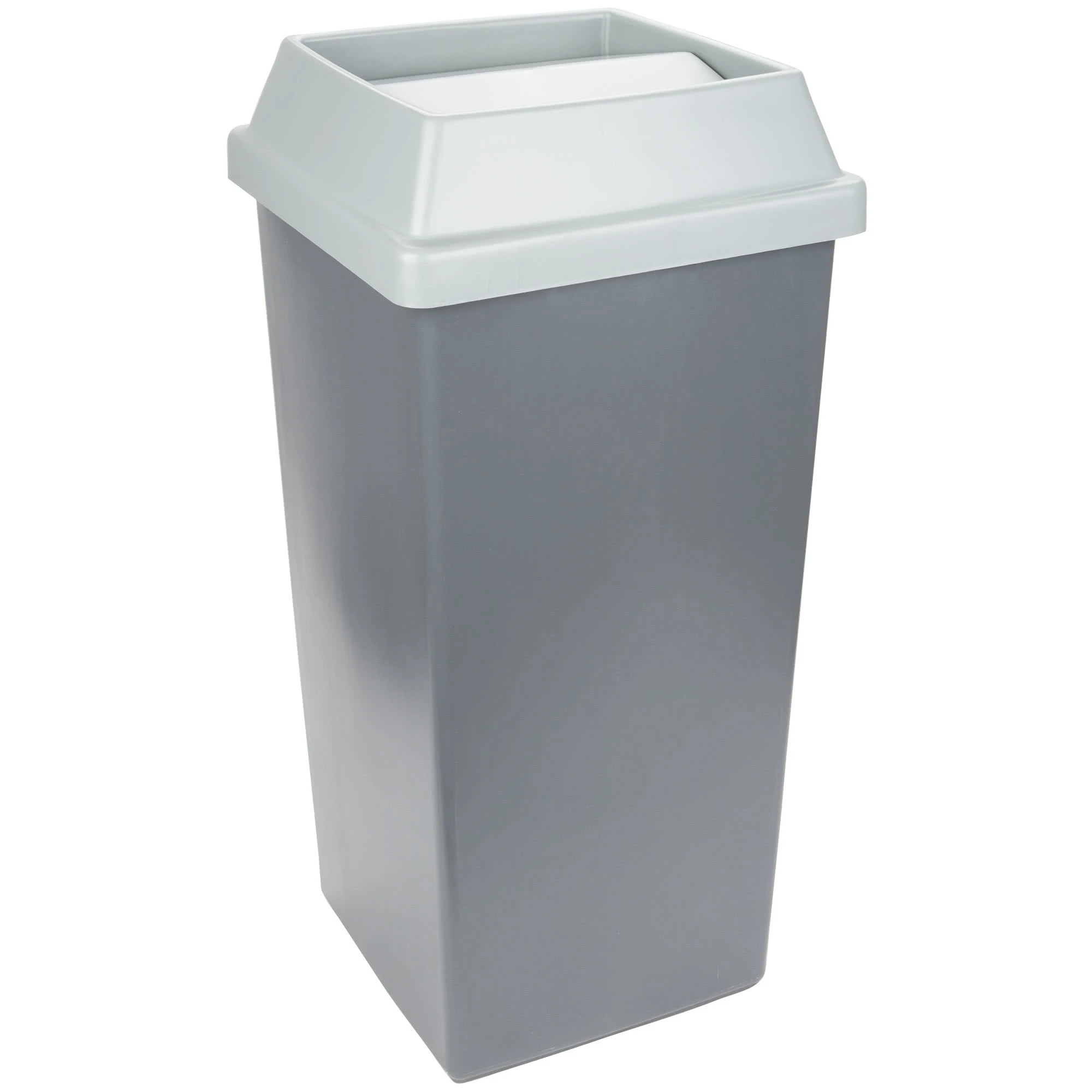 Continental Swingline Square 112 Litre Bin & Lid Grey