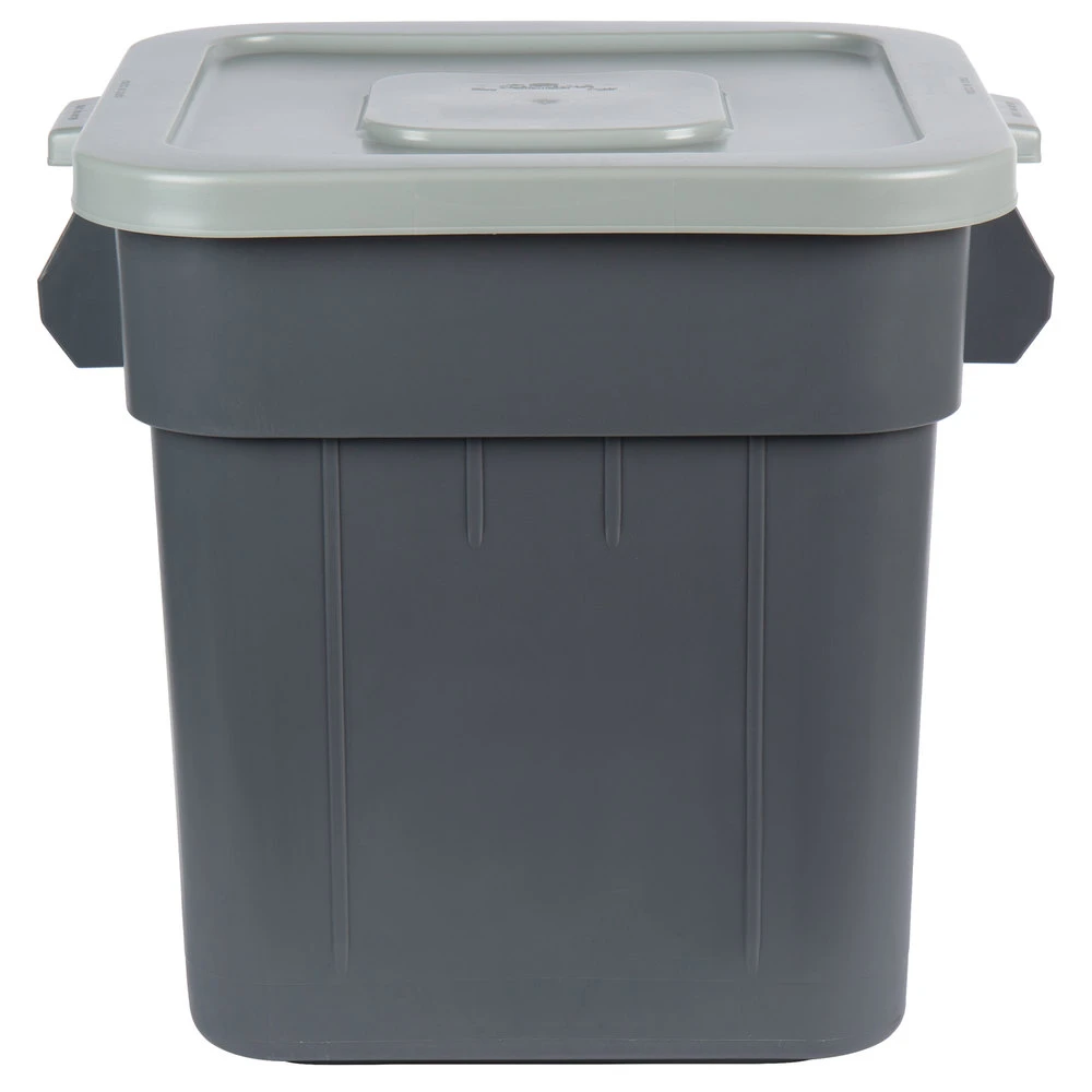  Continental Huskee 120 Litre Square Bin & Lid Grey