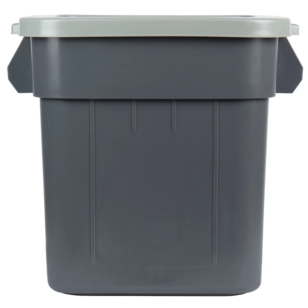 Continental Huskee 120 Litre Square Bin & Lid Grey