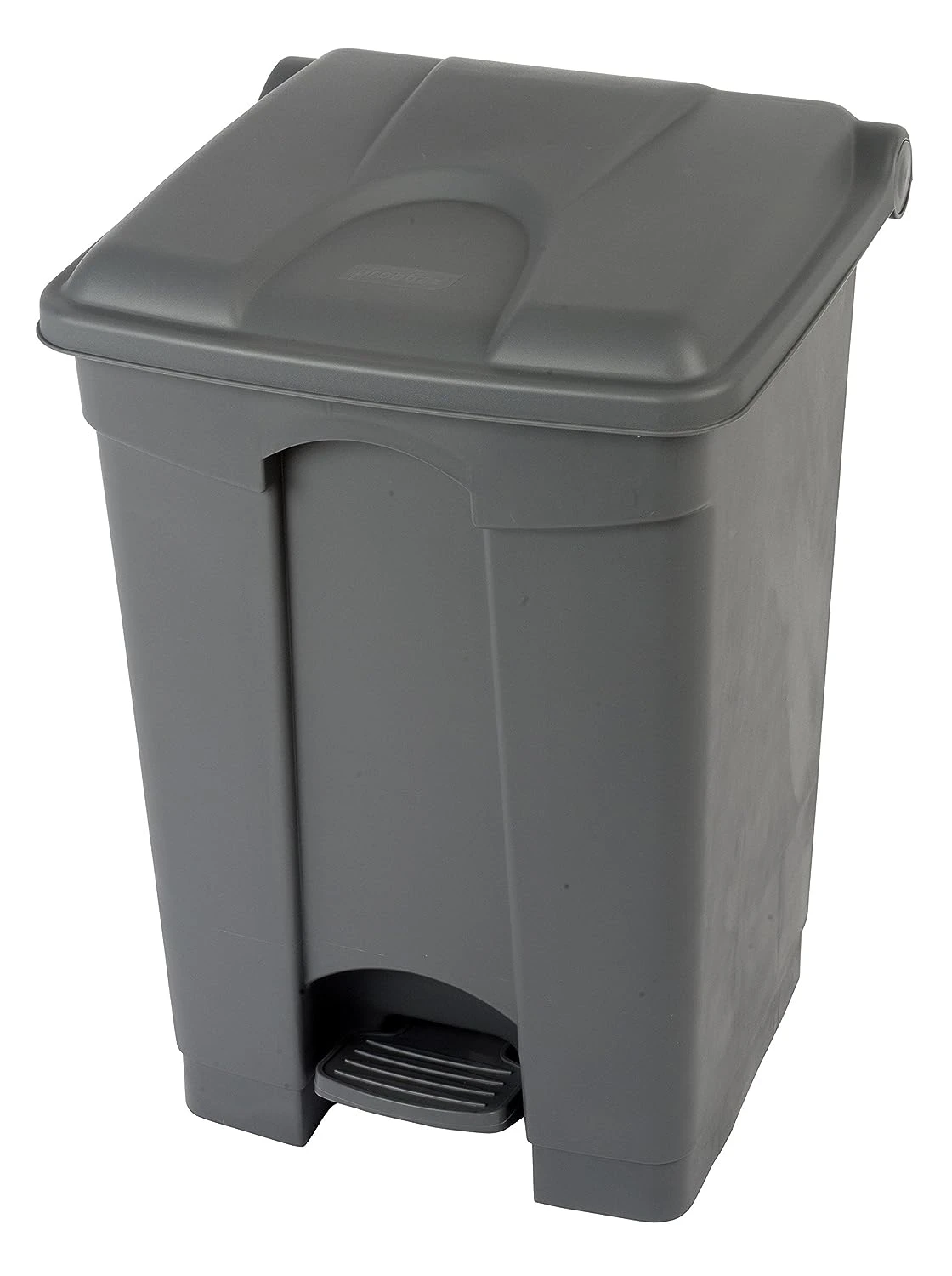 JanSan Front Step-On Polypropylene Bin 45L with Lid Grey