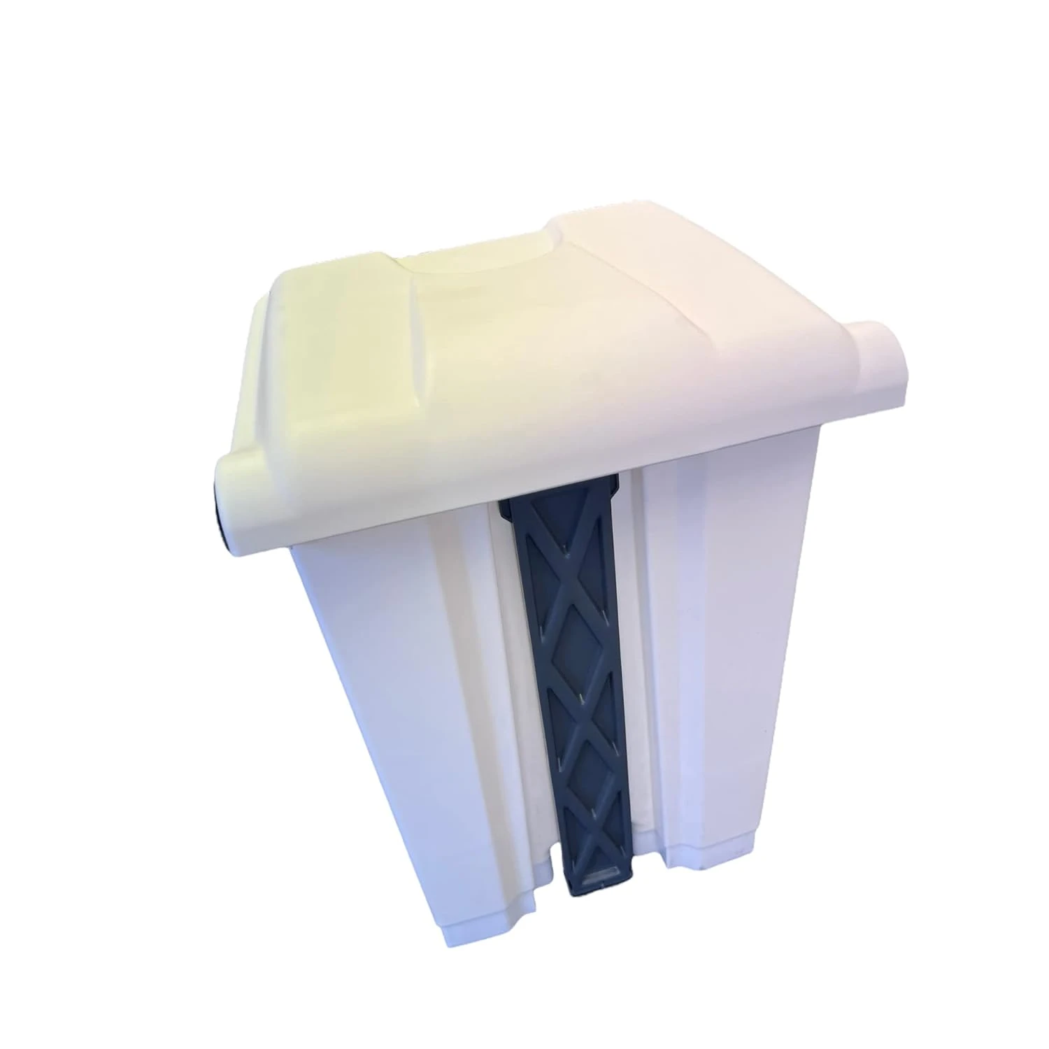 JanSan Front Step-On Polypropylene Bin 45L with Lid White