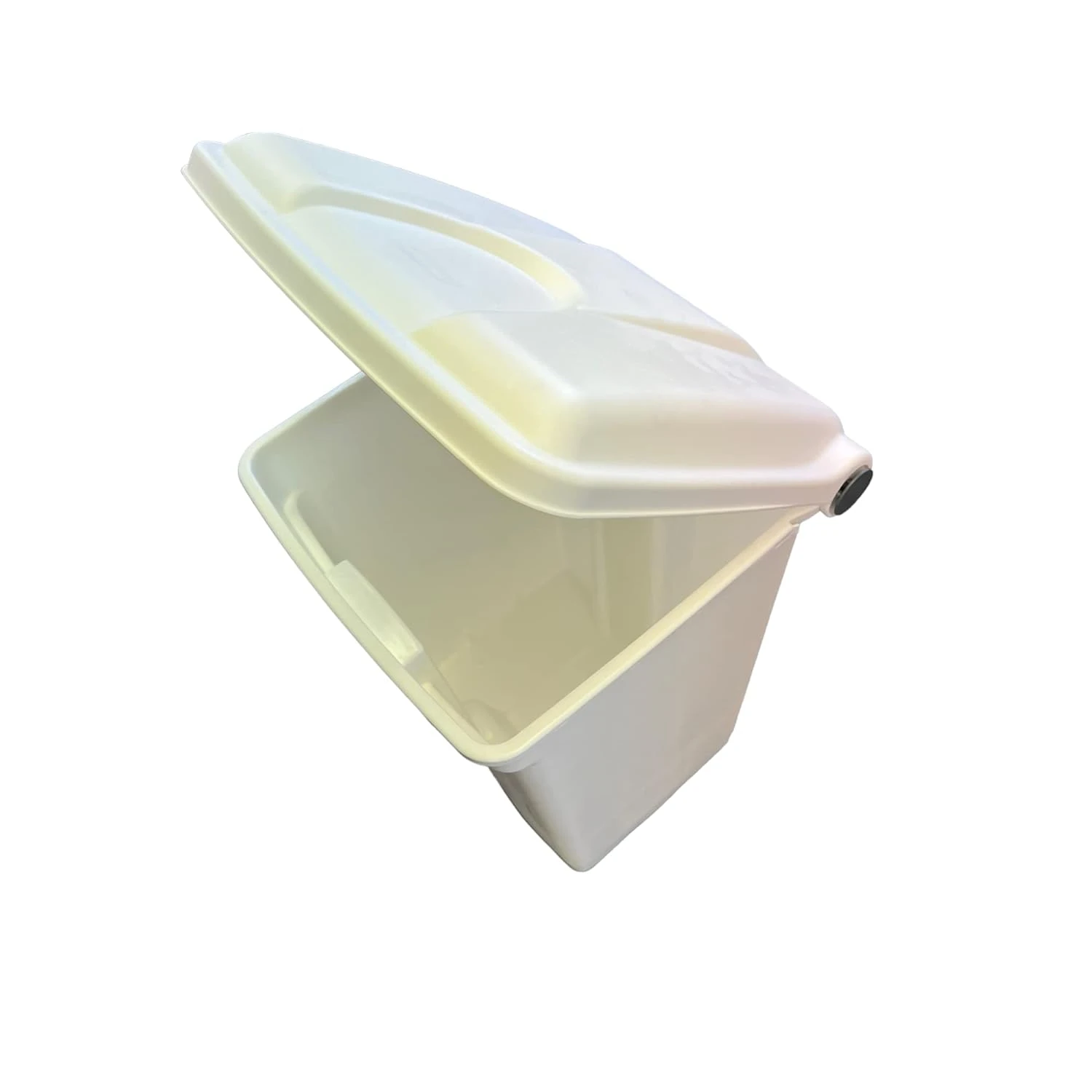 JanSan Front Step-On Polypropylene Bin 45L with Lid White