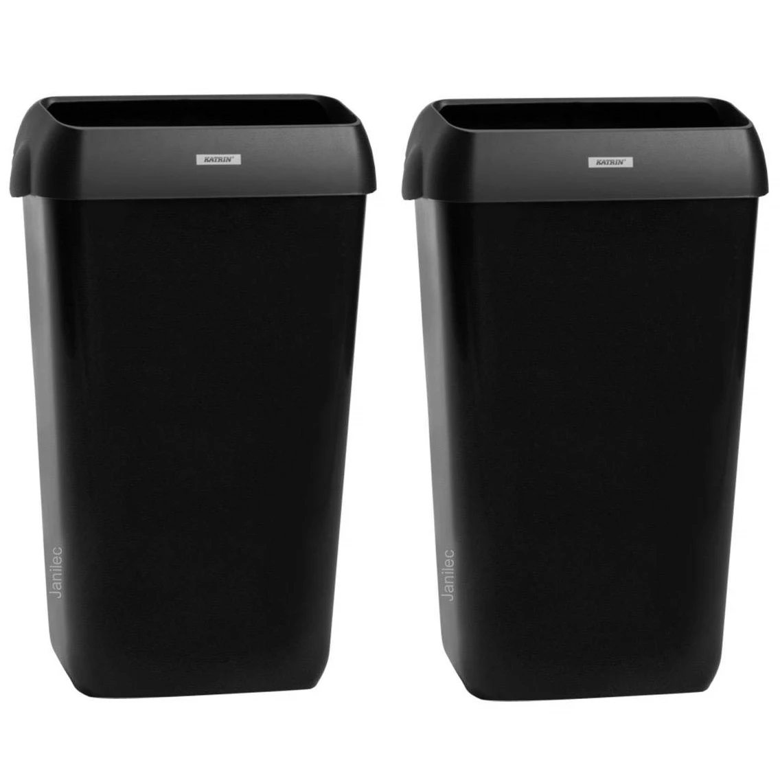 Katrin 92261 Inclusive Waste Bin With Lid 25 Litre Black