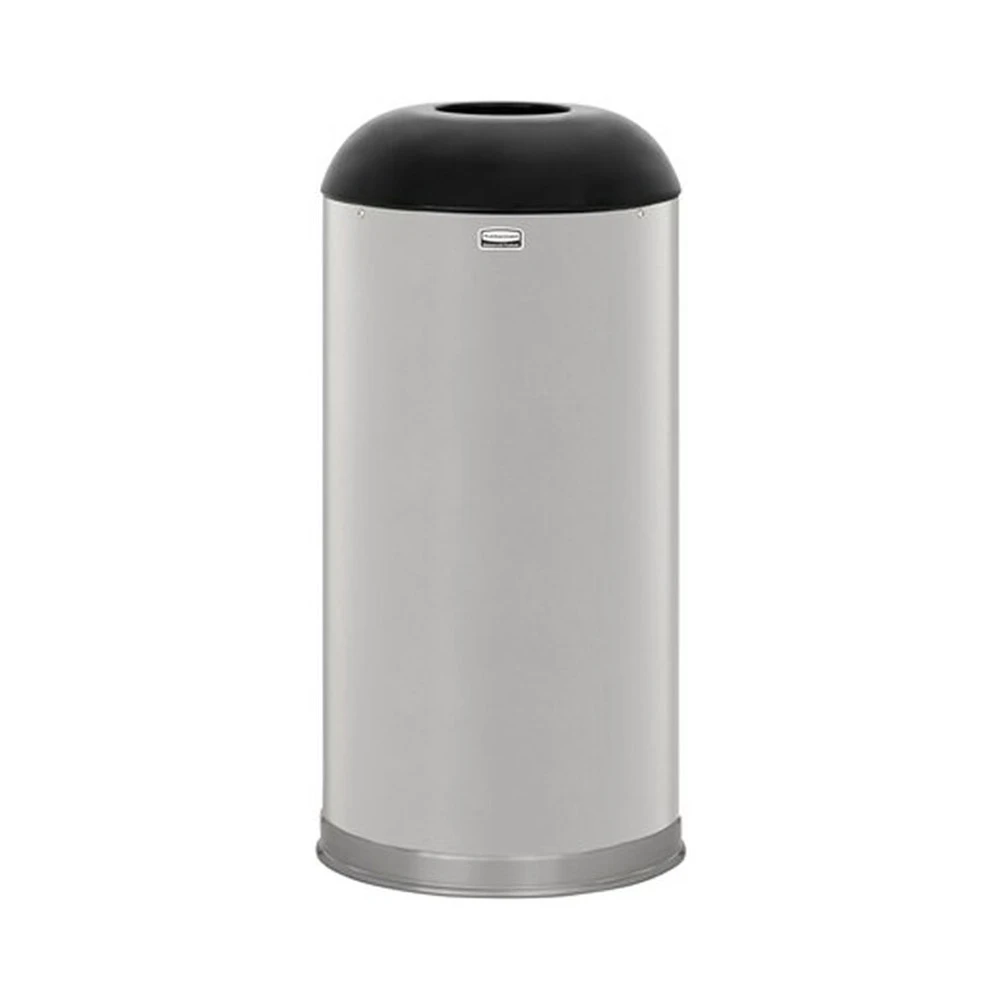 Rubbermaid Round Open Top Stainless Steel Bin 56L