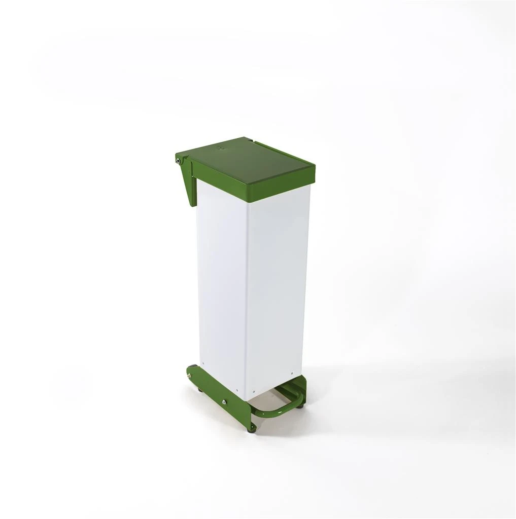  JanSan Fire Retardant Soft Closing Steel Pedal Bin 18 Litre Green