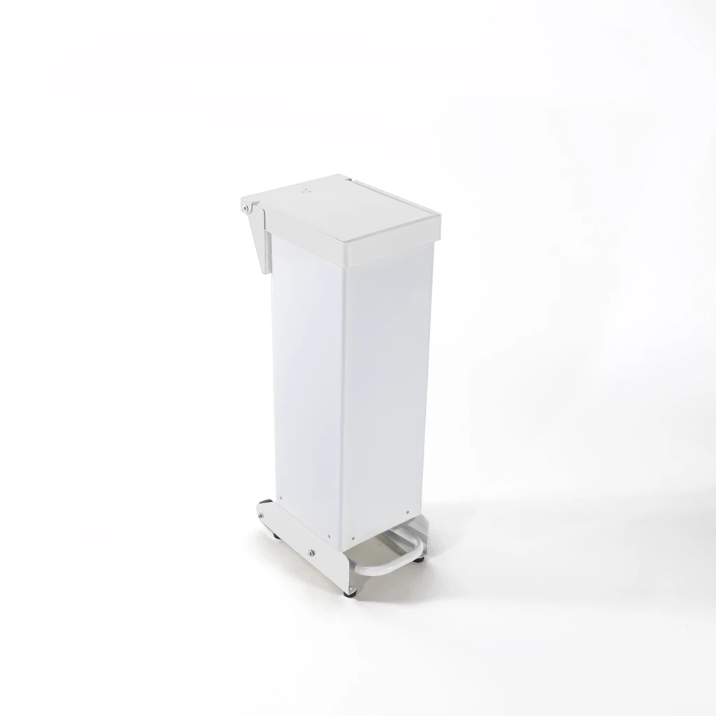  JanSan Fire Retardant Soft Closing Steel Pedal Bin 18 Litre White