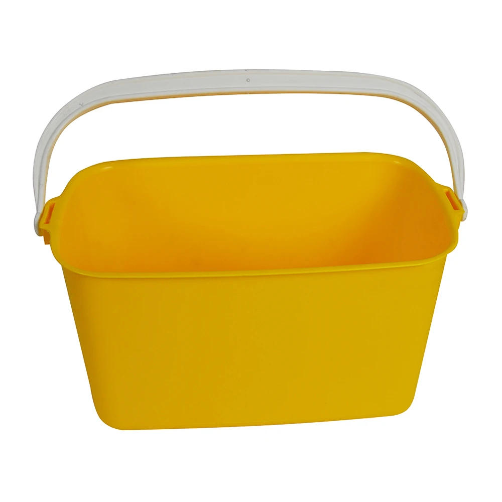  JanSan Oblong Bucket 9 Litre Yellow 