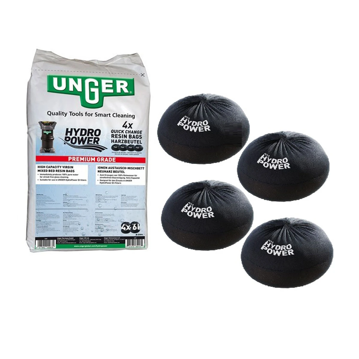 Unger Hydro Power QuickChange Premium Resin Bags 24 Kg