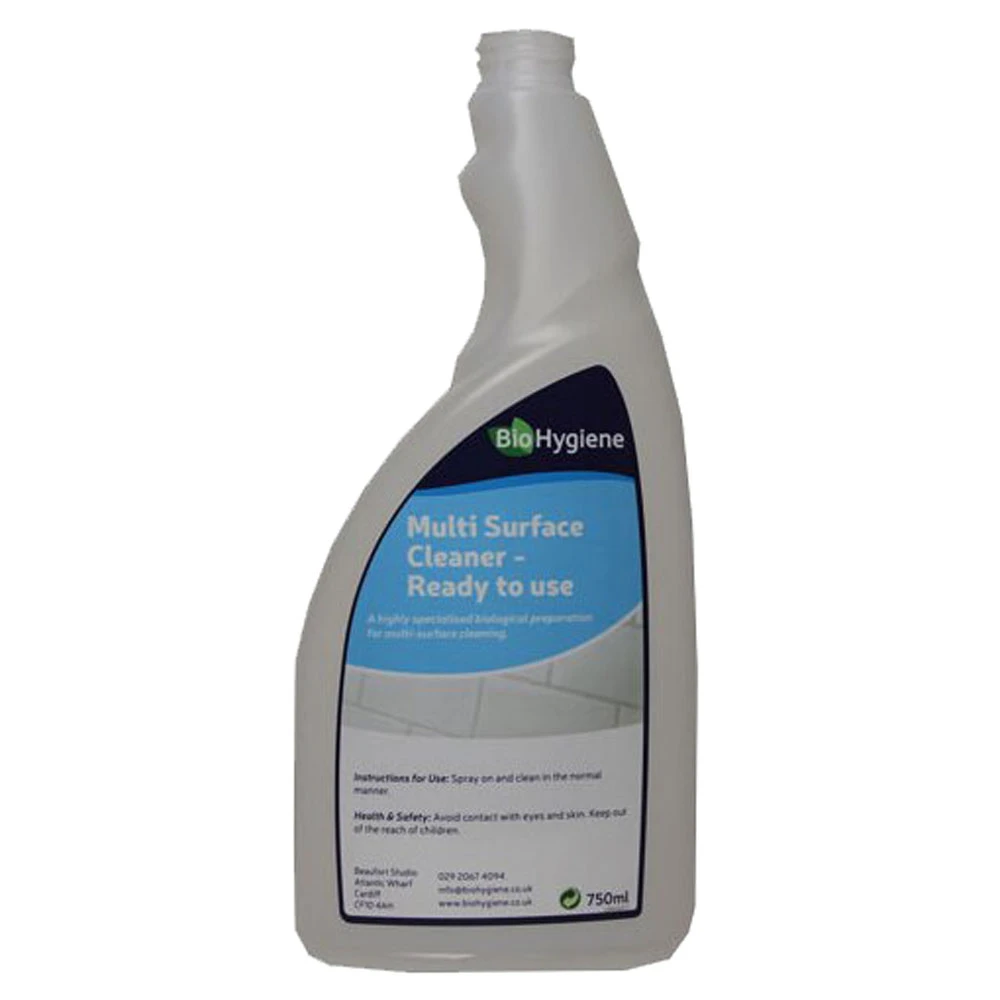 BioHygiene Multi Surface Cleaner Empty Bottle 750 mL