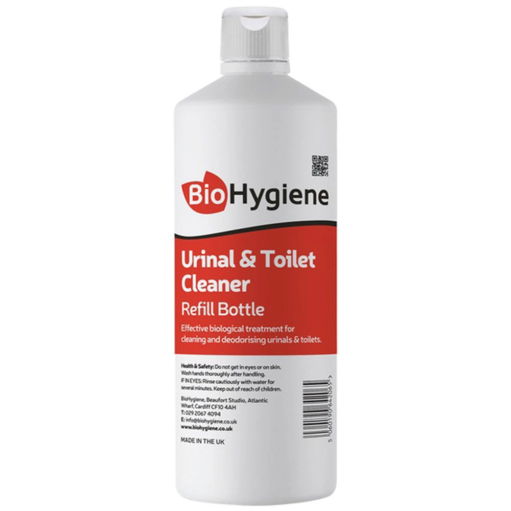 BioHygiene Urinal &amp; Toilet Cleaner Refill Empty Bottle 1L