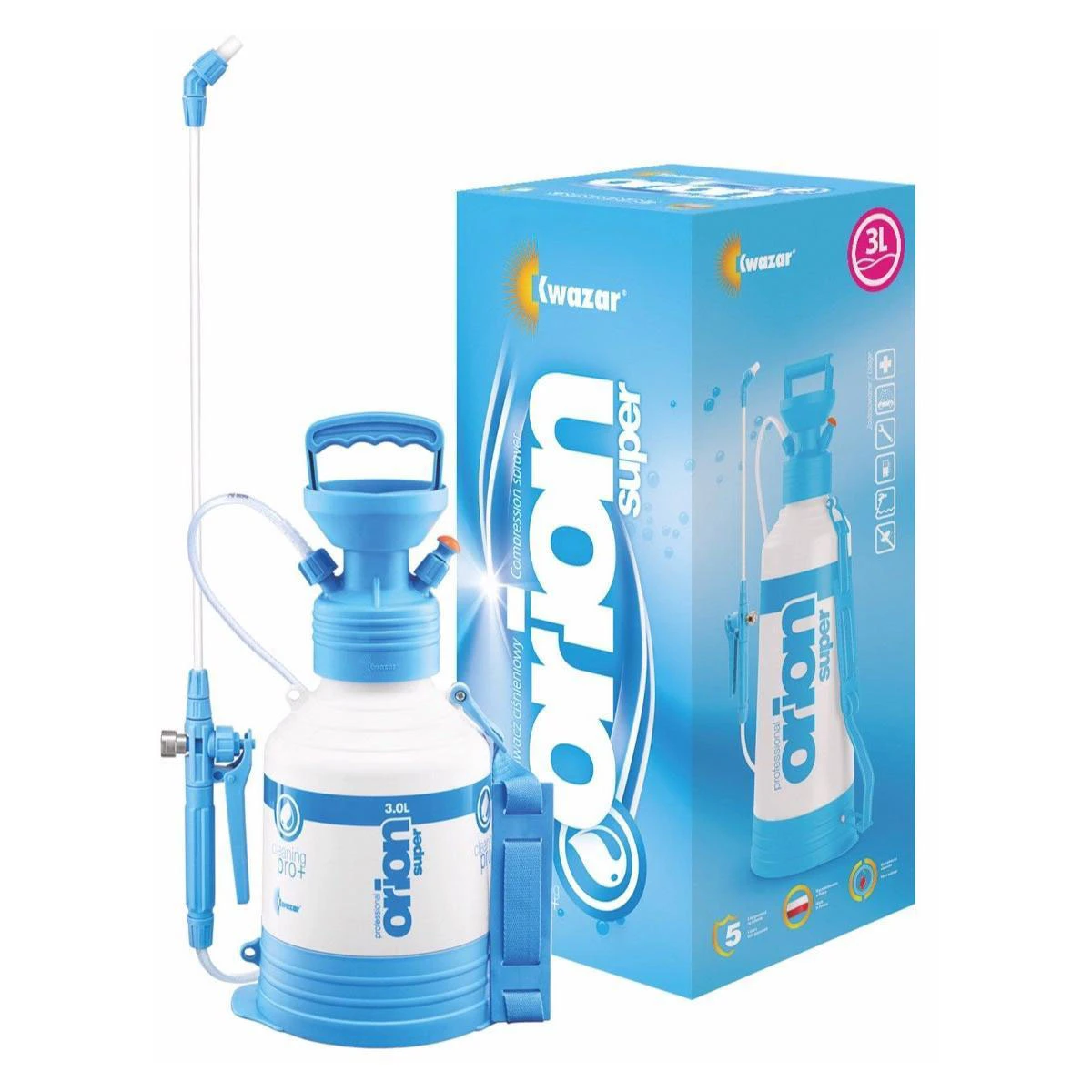 Kwazar Orion Super Pro+ Pump-Up Sprayer General Use 3L