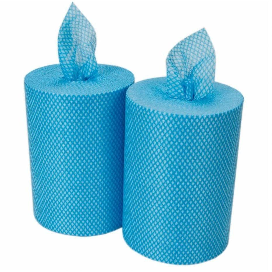  JanSan Wipes Lightweight 350 Sheet Rolls Blue