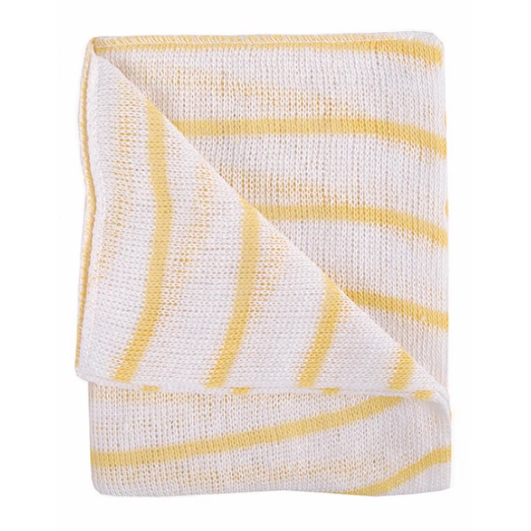 JanSan Stockinette Striped Dish Cloths Yel Yellow