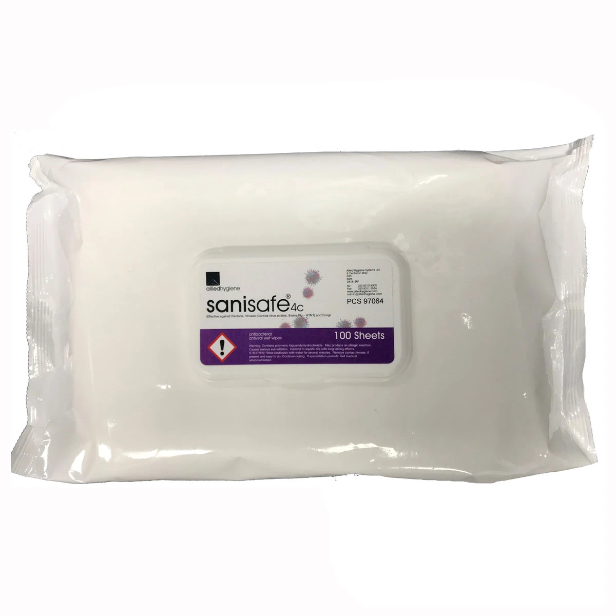 Sanisafe 4C Flowwrap Wet Wipes 