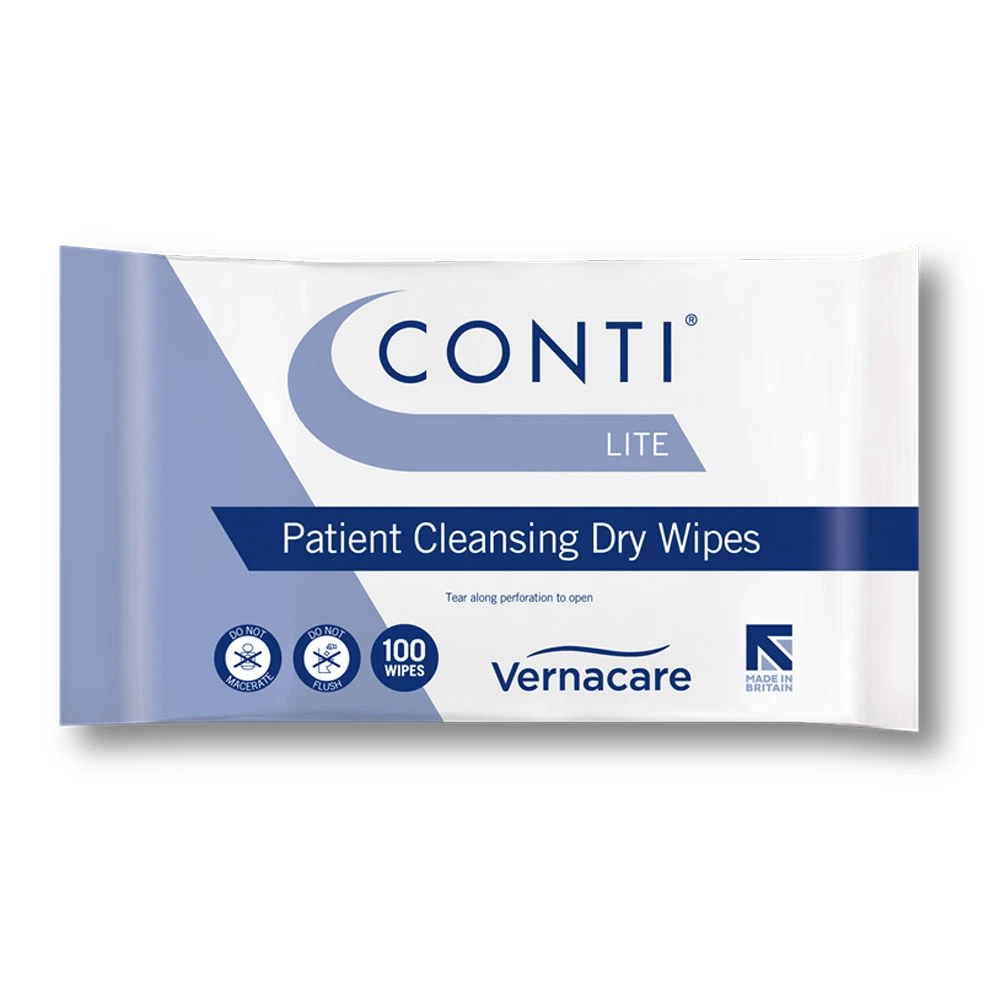  Conti Lite Patient Cleansing Dry Wipes Large