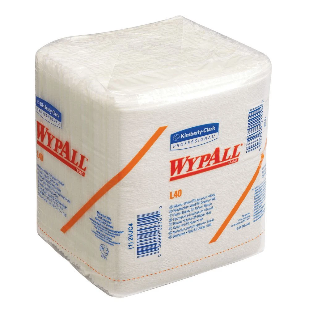 Wypall 7471 L40 Wipers Folded White 