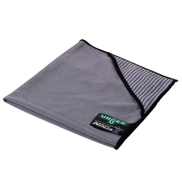 Unger MN40U ErgoTec Ninja MicroWipe Premium Microfiber Cleaning Cloth Grey