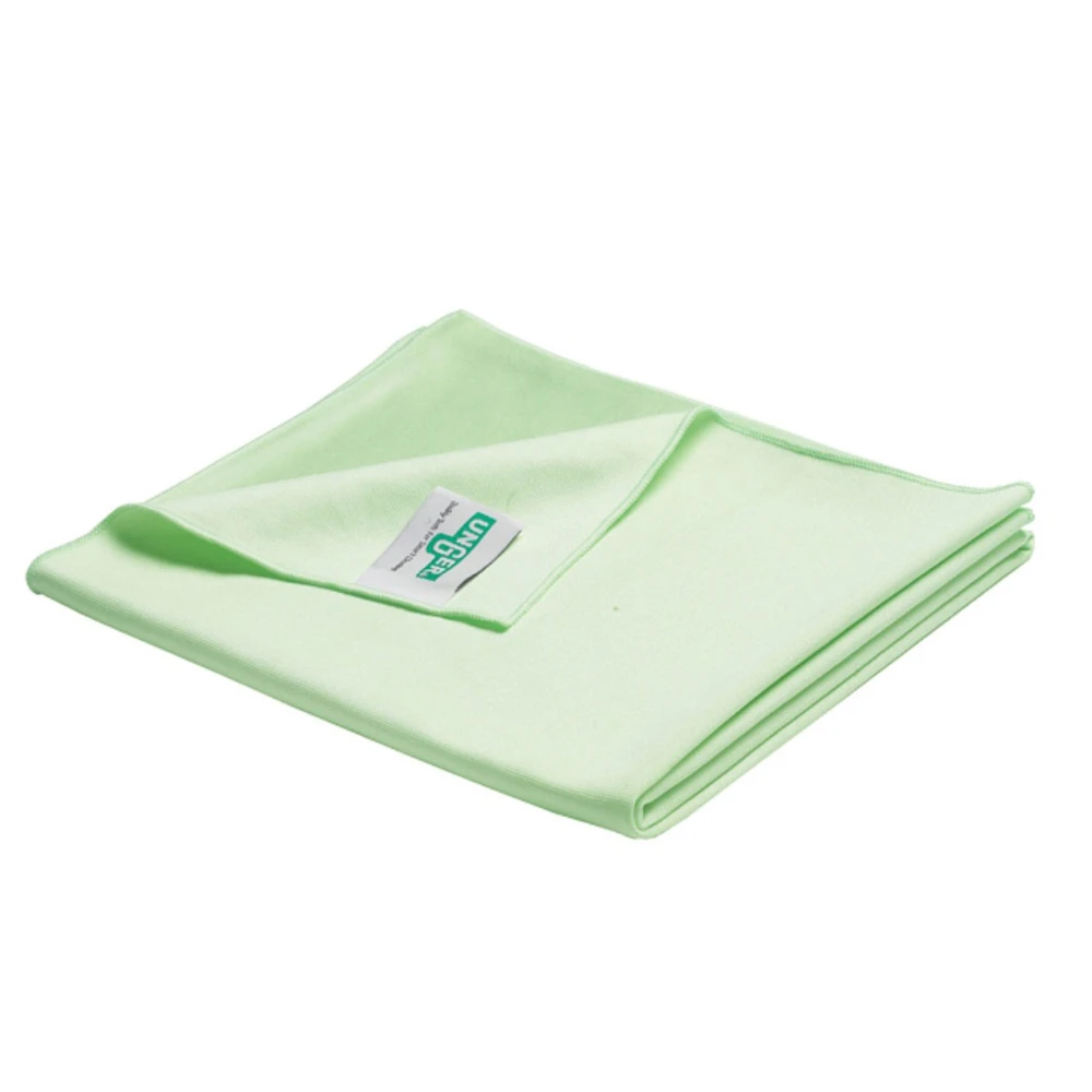  Unger MicroWipe Microfibre Lint Free Glass Cloth 40 x 40cm Green