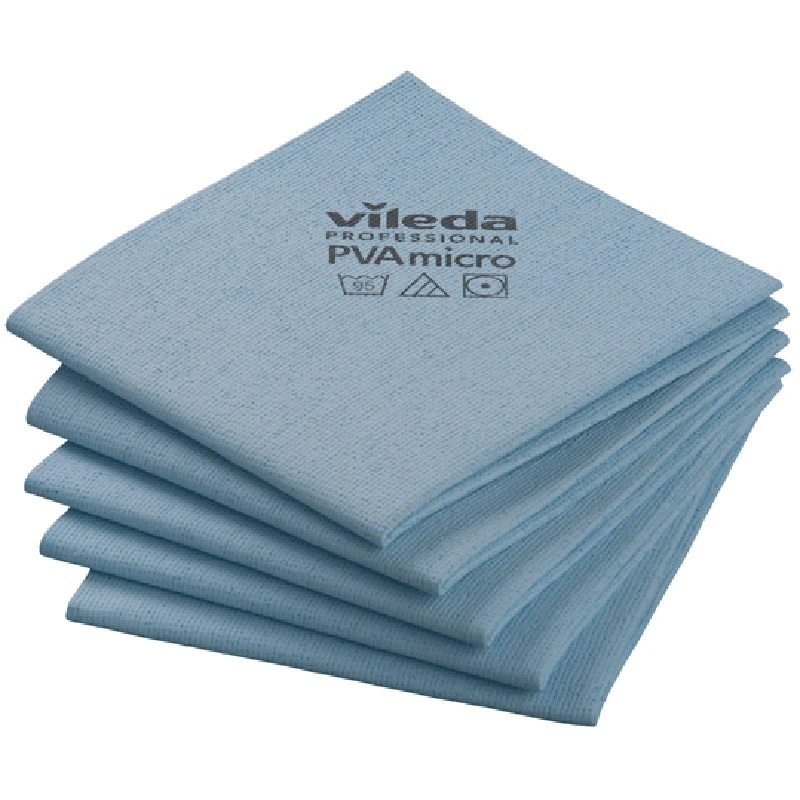 Vileda PVAmicro Streak-Free Cloths Blue 