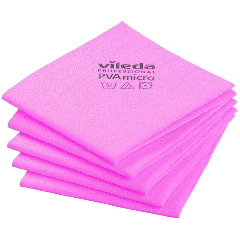  Vileda PVAmicro Streak-Free Cloths Red 