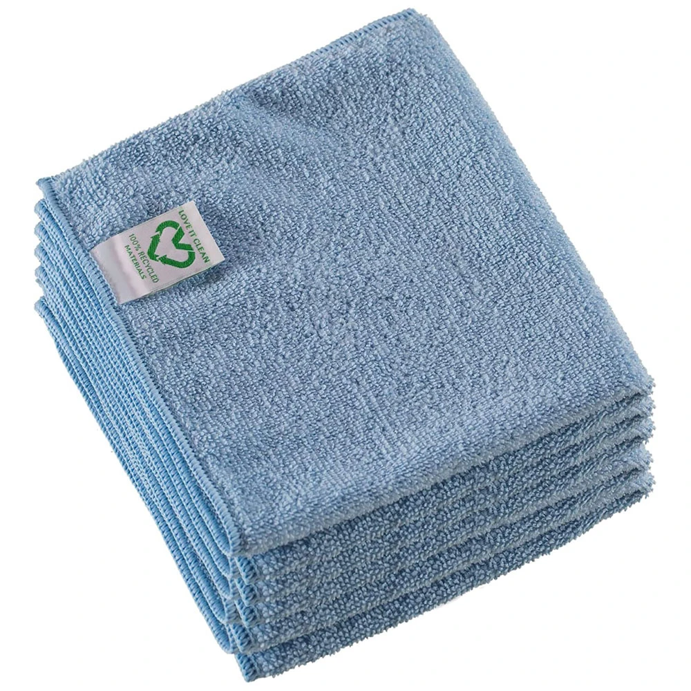 Vileda r-MicroTuff Swift Recycled Microfibre Cloths Blue