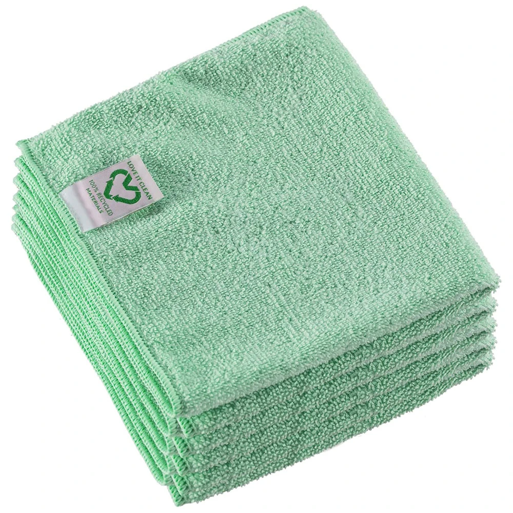 Vileda r-MicroTuff Swift Recycled Microfibre Cloths Green