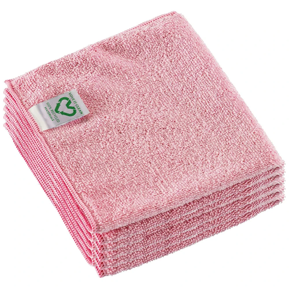  Vileda r-MicroTuff Swift Recycled Microfibre Cloths Red