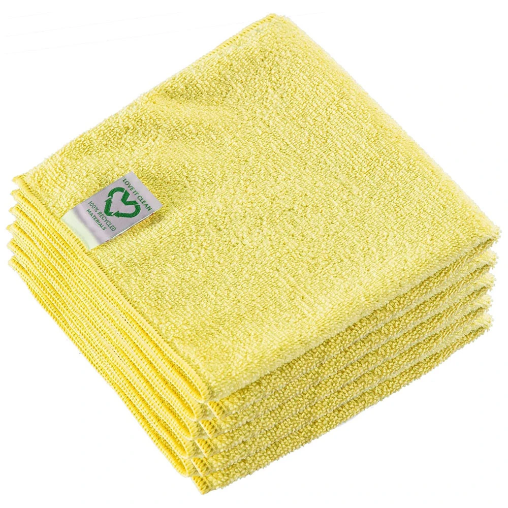 Vileda r-MicroTuff Swift Recycled Microfibre Cloths Yellow