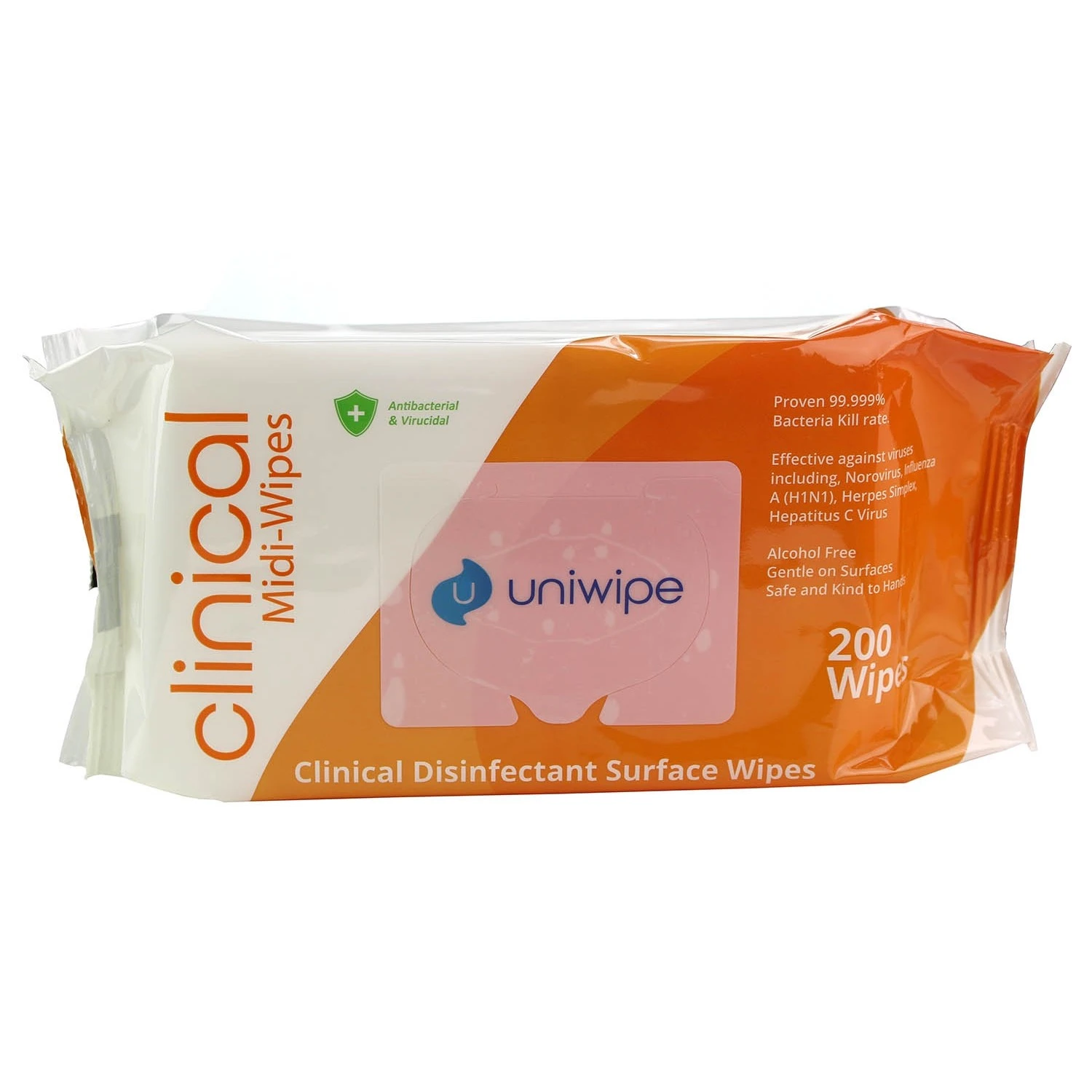  Uniwipe Clinical Sanitising Wipes 200 Wipes