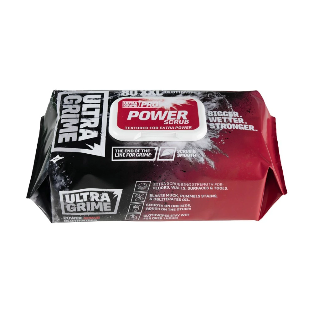  Ultragrime Pro Power Scrub XXL Clothwipes 