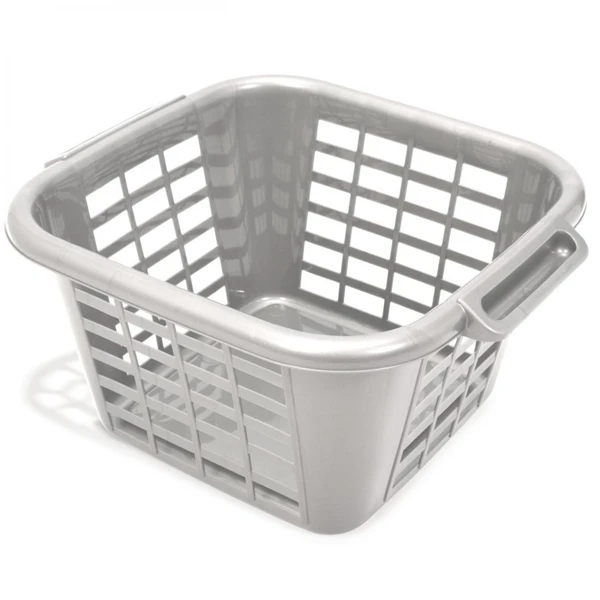  Laundry Basket Square Metallic 24 Litre