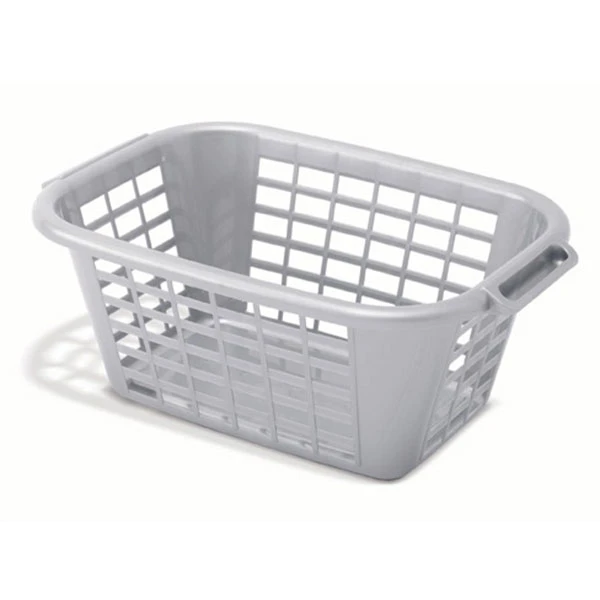  Laundry Basket Retangular Metallic 40 Litre