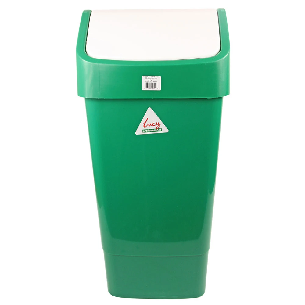  Lucy Swing Top Bin 50 Litre Green 