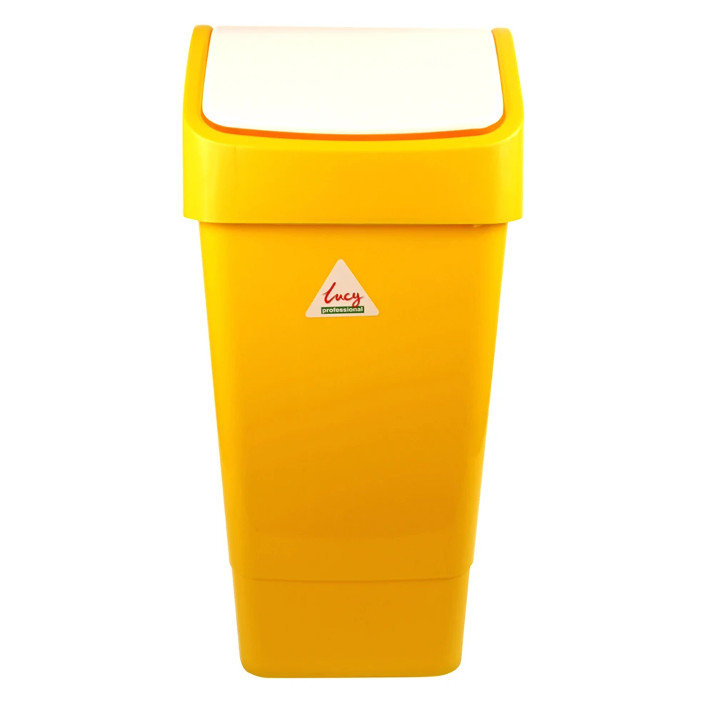 Lucy Swing Top Bin 50 Litre Yellow 