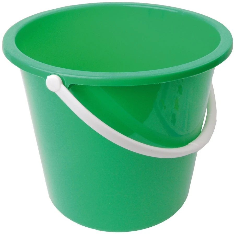  JanSan Round Plastic Bucket 10 Litre Green