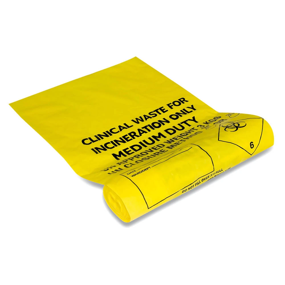  JanSan Clinical Waste Sacks Yellow 