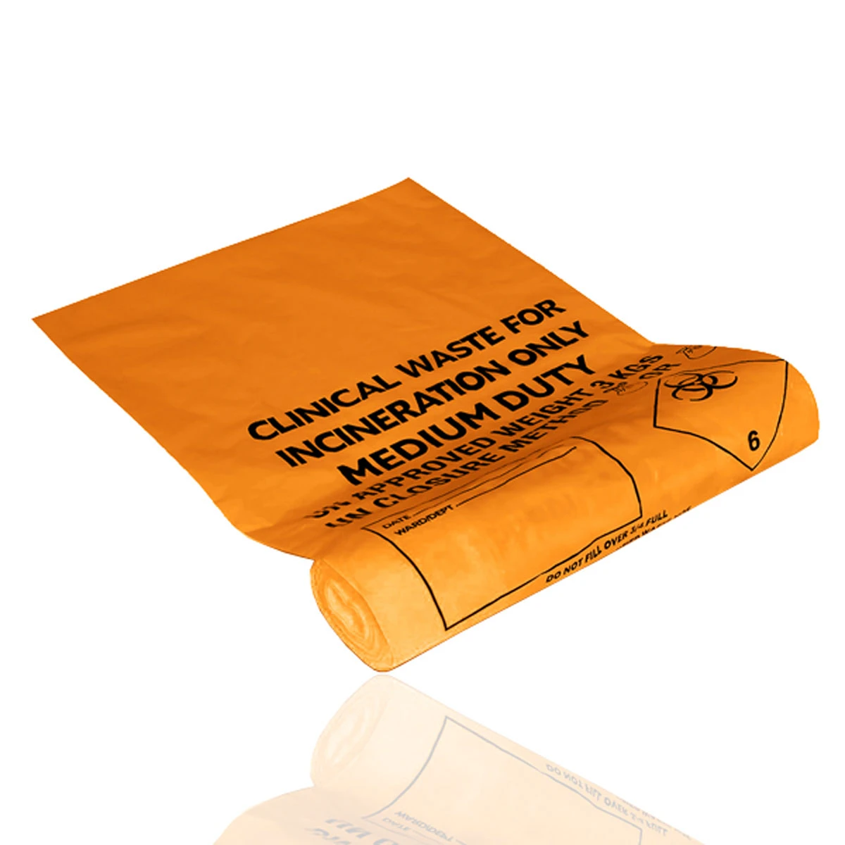 JanSan Clinical Waste Sacks Orange 