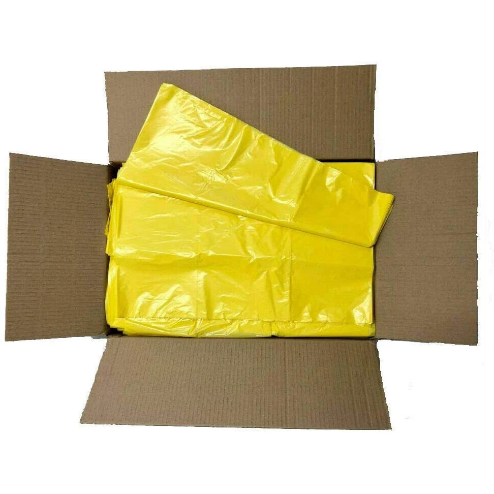  JanSan Premium Square Bin Liners Yellow 