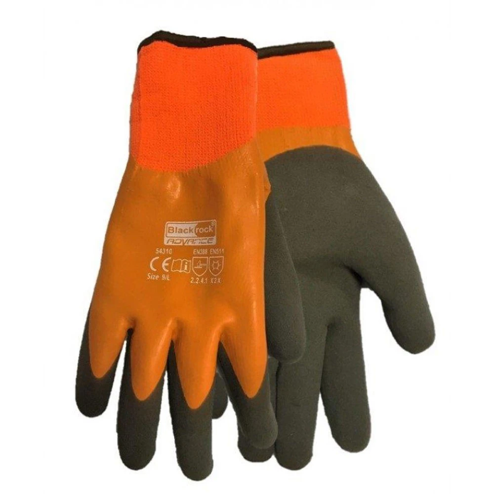  JanSan Watertite Thermal Latex Grip Gloves Size 9 Large