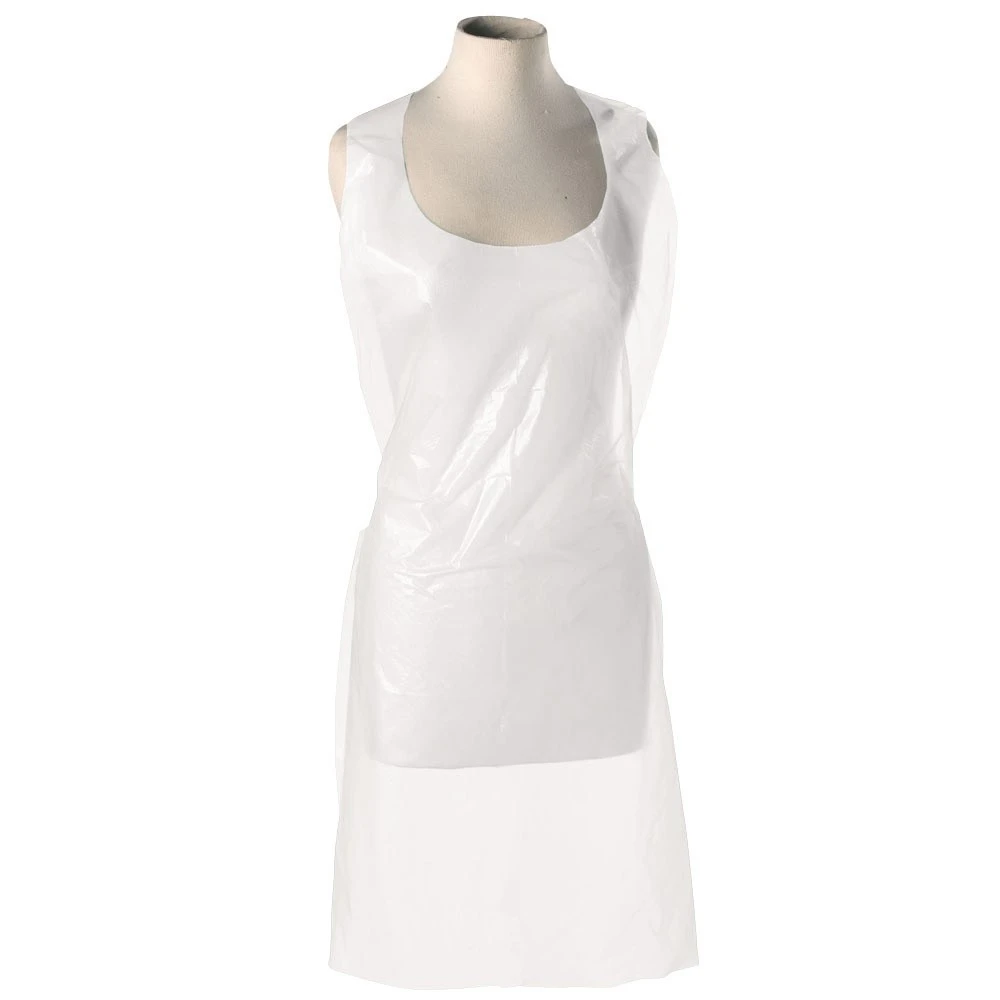  JanSan Disposable Polythene Bib Apron White