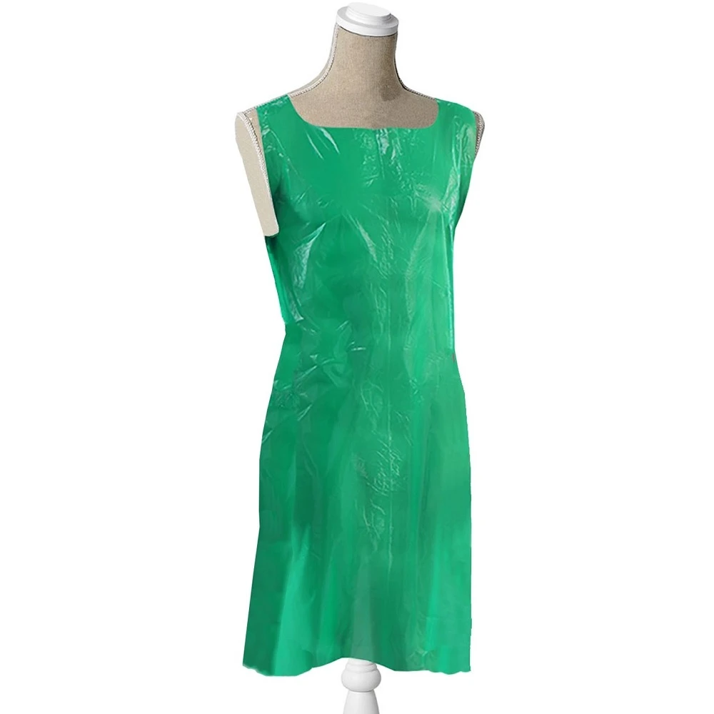  JanSan Disposable Polythene Apron Roll Green