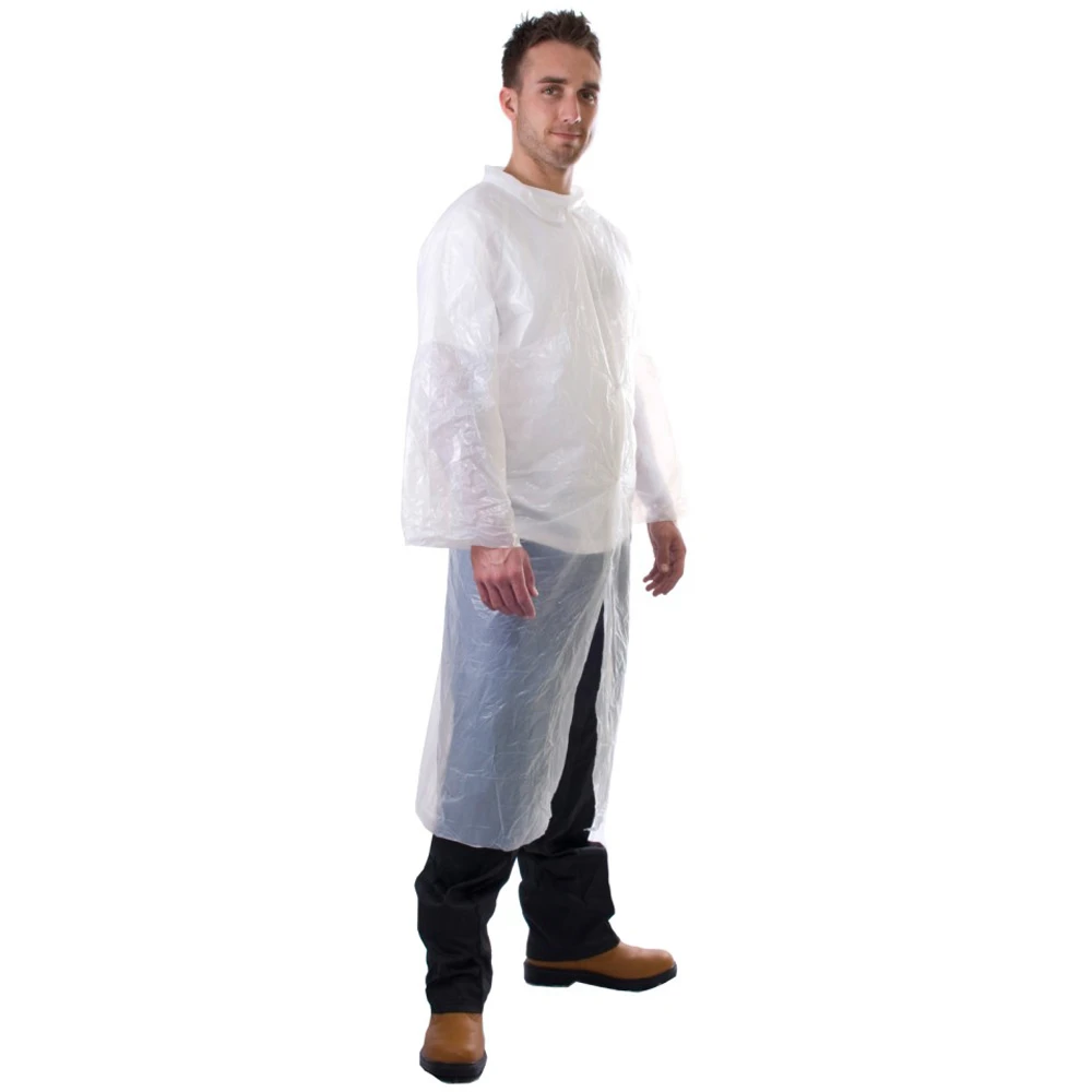 JanSan Disposable Visitors Coat White 