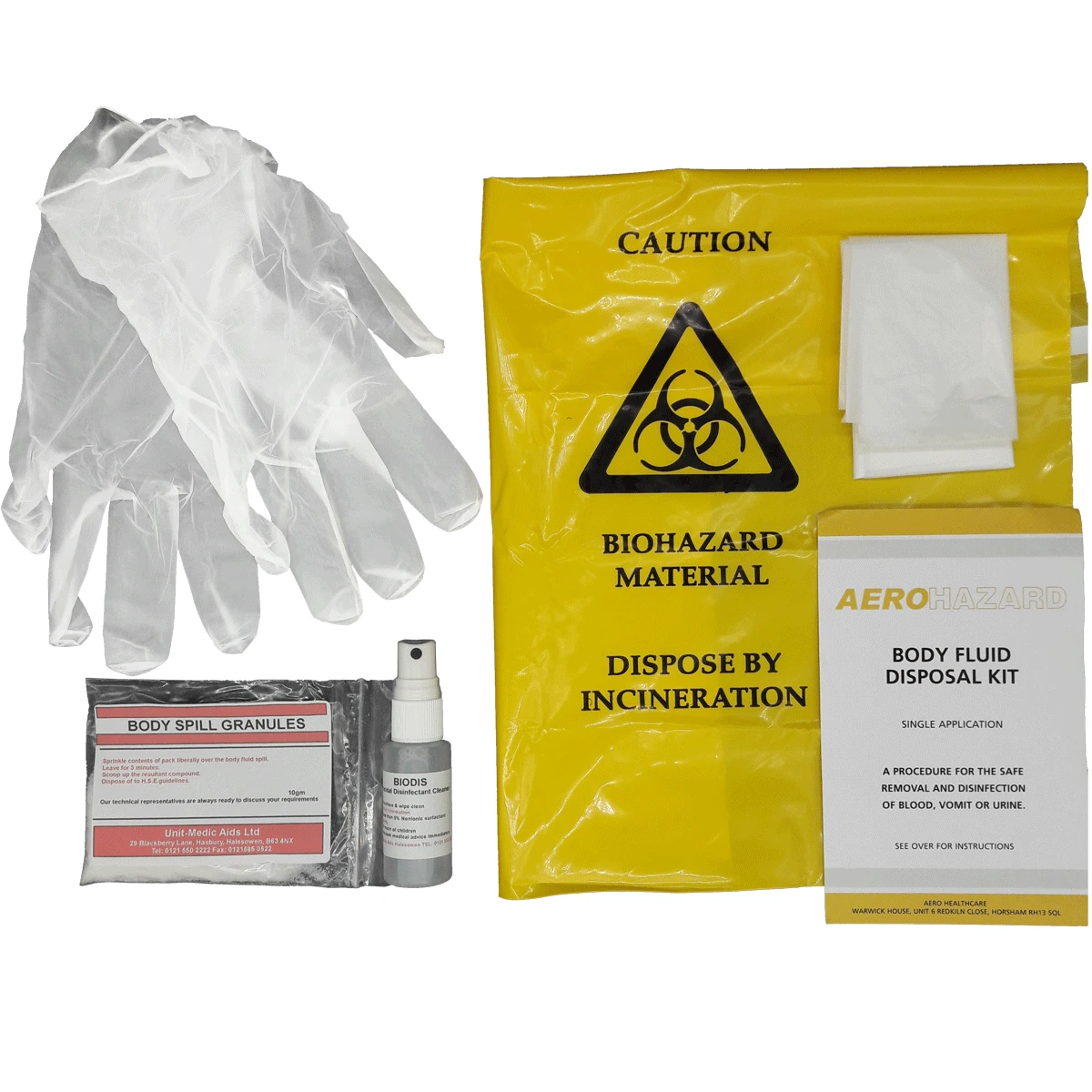 HSE BioHazard Body Fluid Spillage Kit 