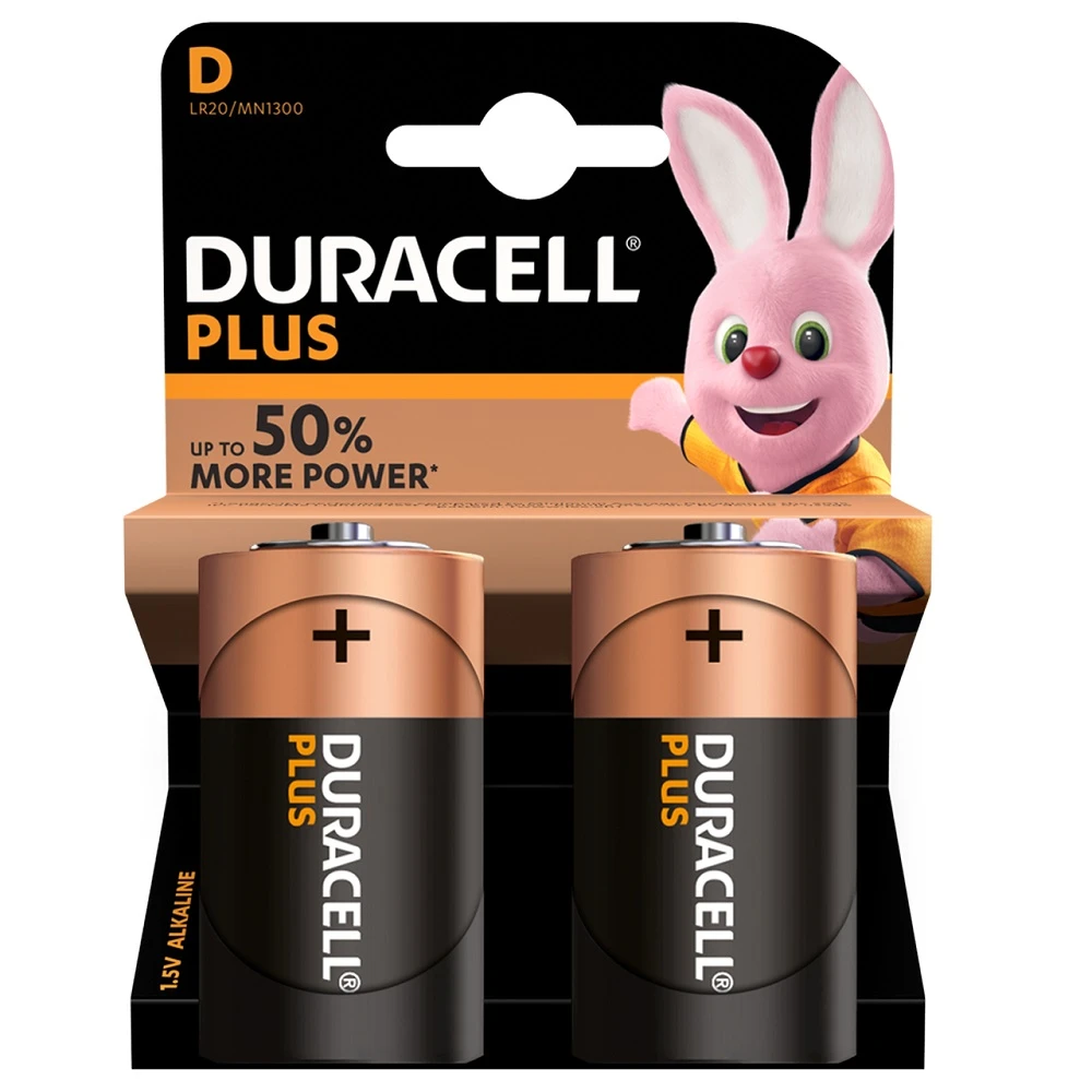 Duracell Plus D LR20 Batteries 