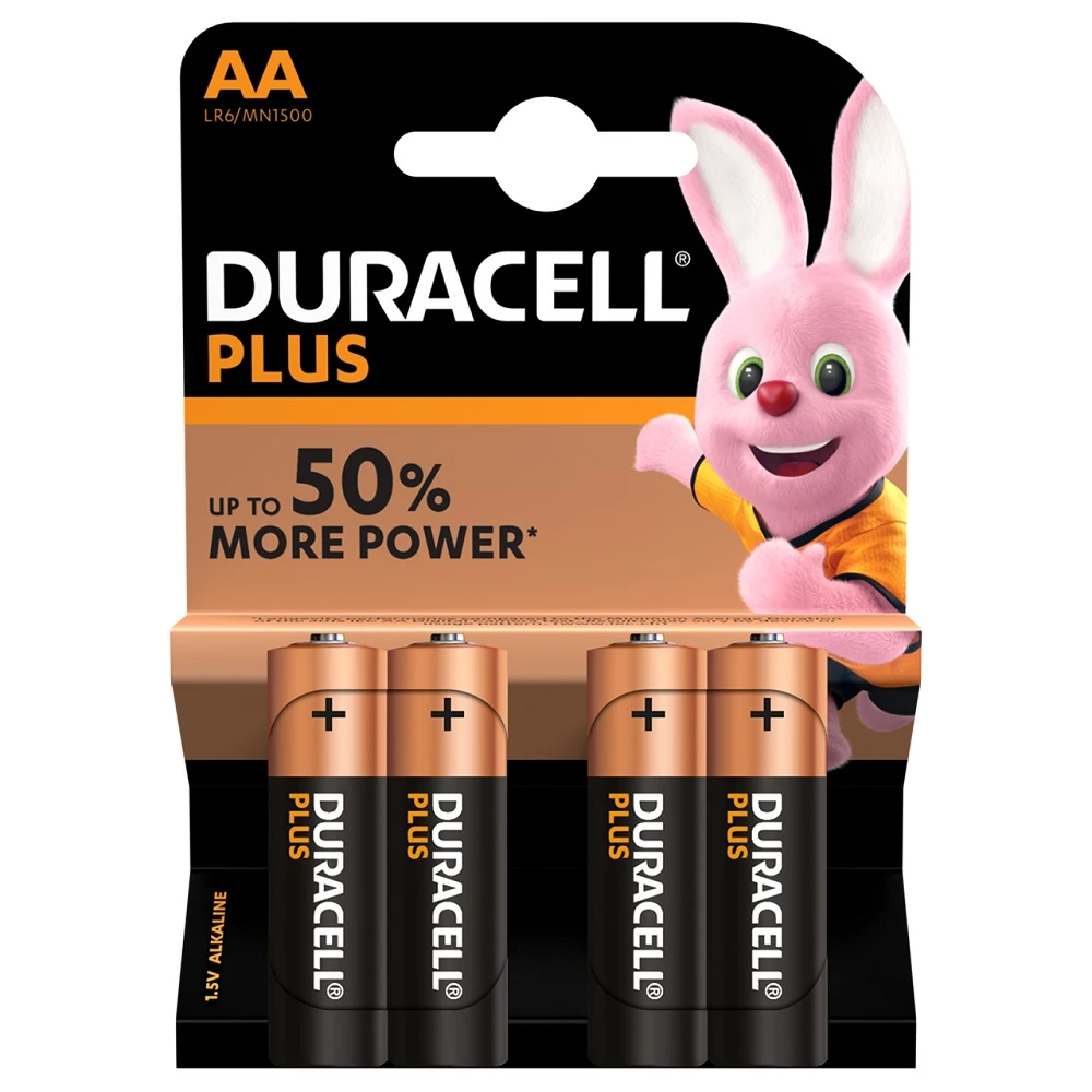  Duracell Plus AA LR6 Batteries 